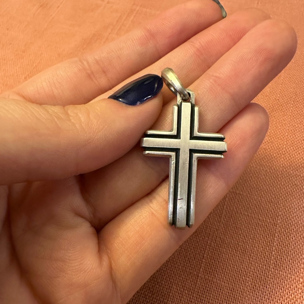 David Yurman Deco Cross Enhancer Pendant